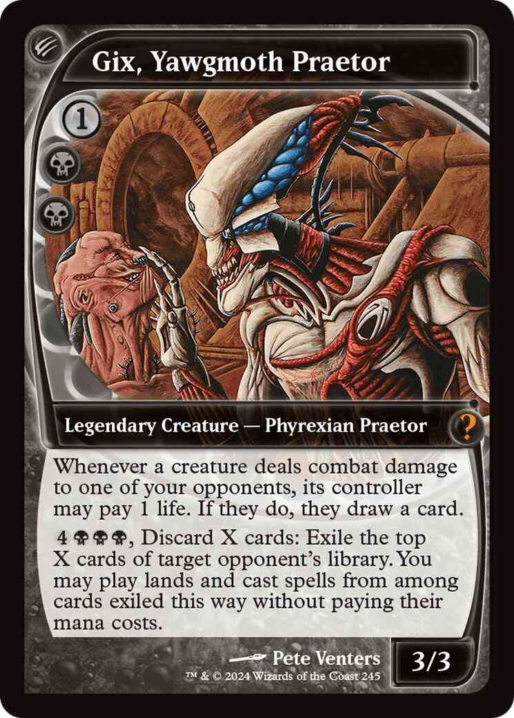 Gix, Yawgmoth Praetor [245] [Future Frame] [Mystery Booster 2] [Foil]