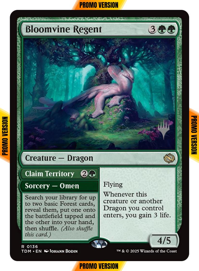 Bloomvine Regent // Claim Territory [136p] [Promo Pack] [Tarkir: Dragonstorm: Promos] [Non-Foil]