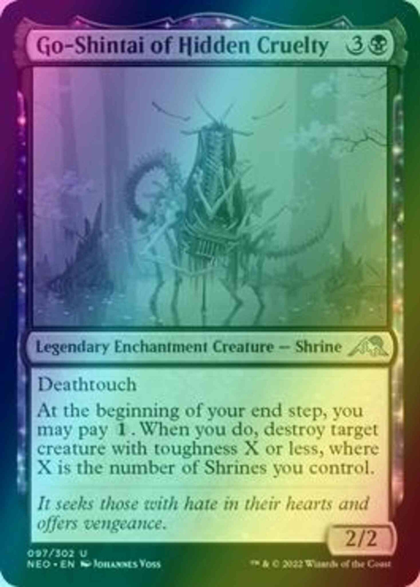 Go-Shintai of Hidden Cruelty [97] [Kamigawa: Neon Dynasty] [Foil]