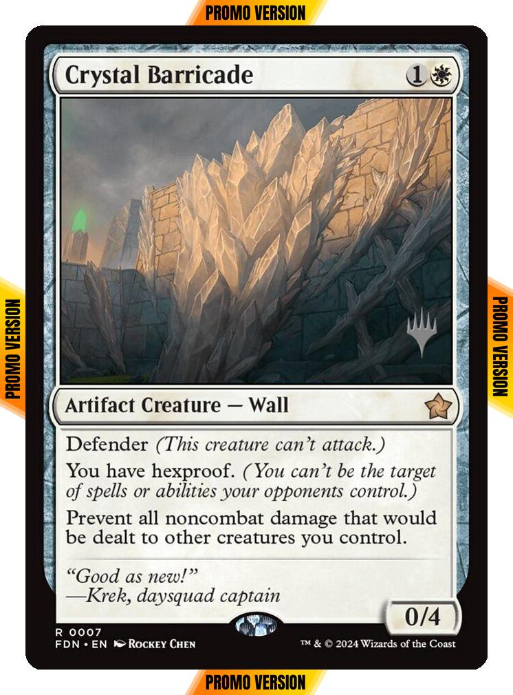 Crystal Barricade [7p] [Promo Pack] [Foundations: Promos] [Non-Foil]