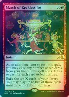 March of Reckless Joy [154] [Kamigawa: Neon Dynasty] [Foil]