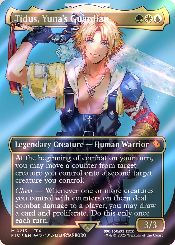 Tidus, Yuna's Guardian [213] [Borderless] [Character] [FINAL FANTASY: Commander] [Surge Foil]