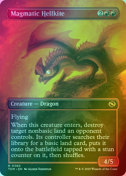 Magmatic Hellkite // Magmatic Hellkite [380] [Borderless] [Tarkir: Dragonstorm] [Foil]