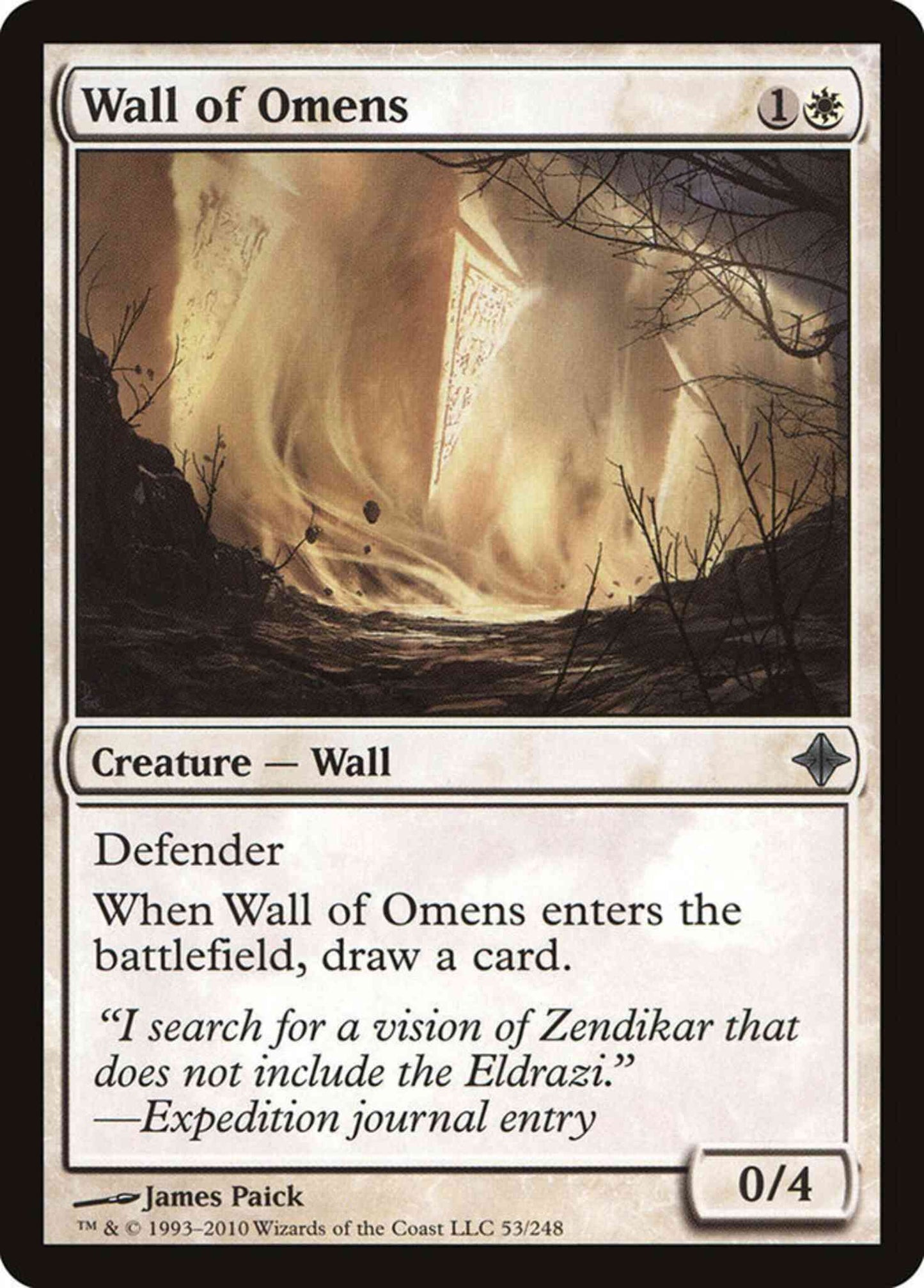 Wall of Omens [53] [Rise Of The Eldrazi] [Non-Foil]