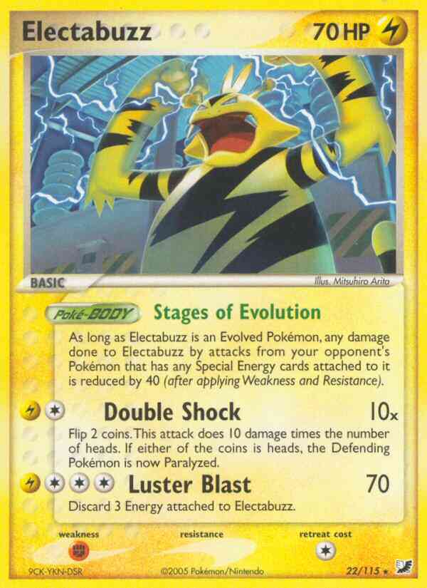 Electabuzz - 22/115 - Rare [ex10-22] [Non-Holo]