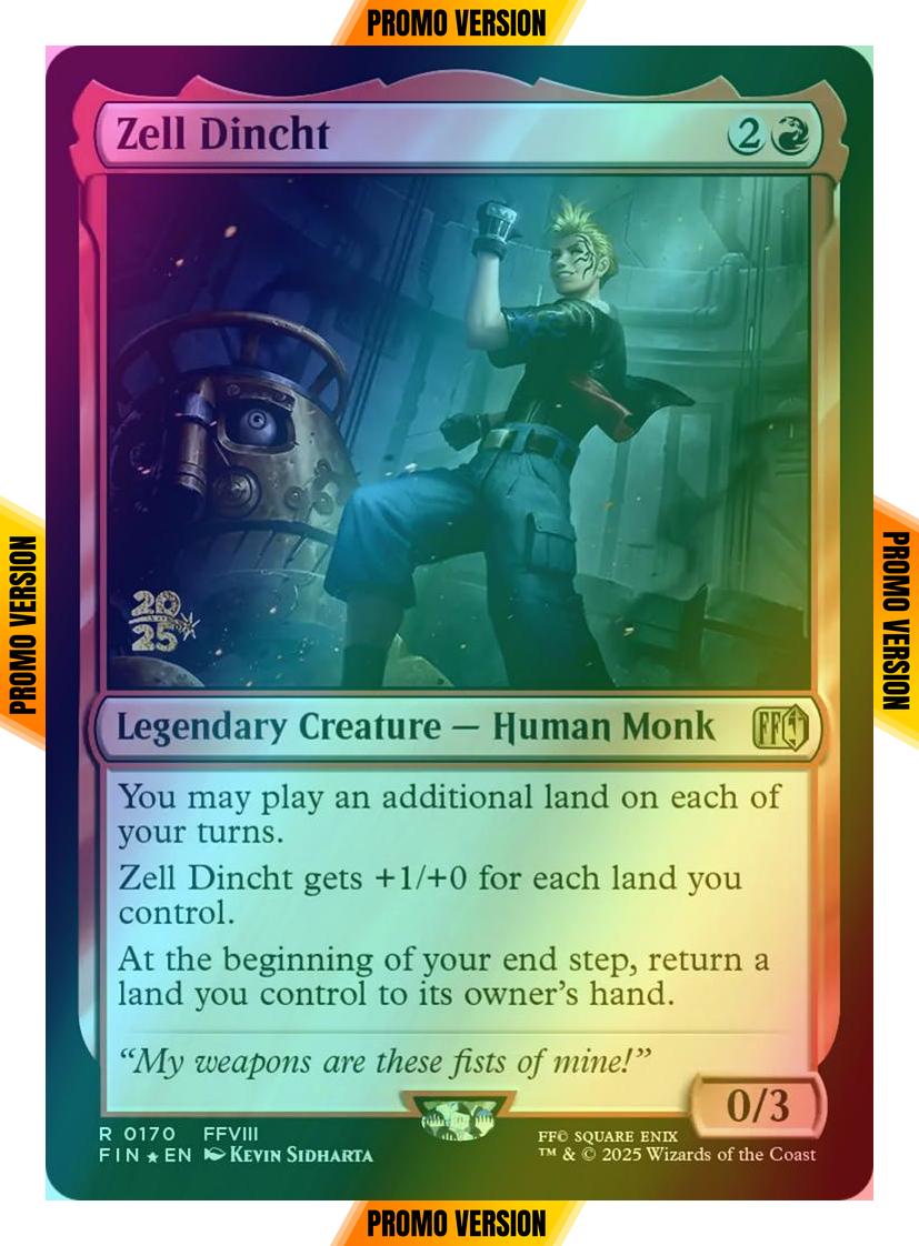 Zell Dincht [170s] [Prerelease] [FINAL FANTASY: Promos] [Foil]