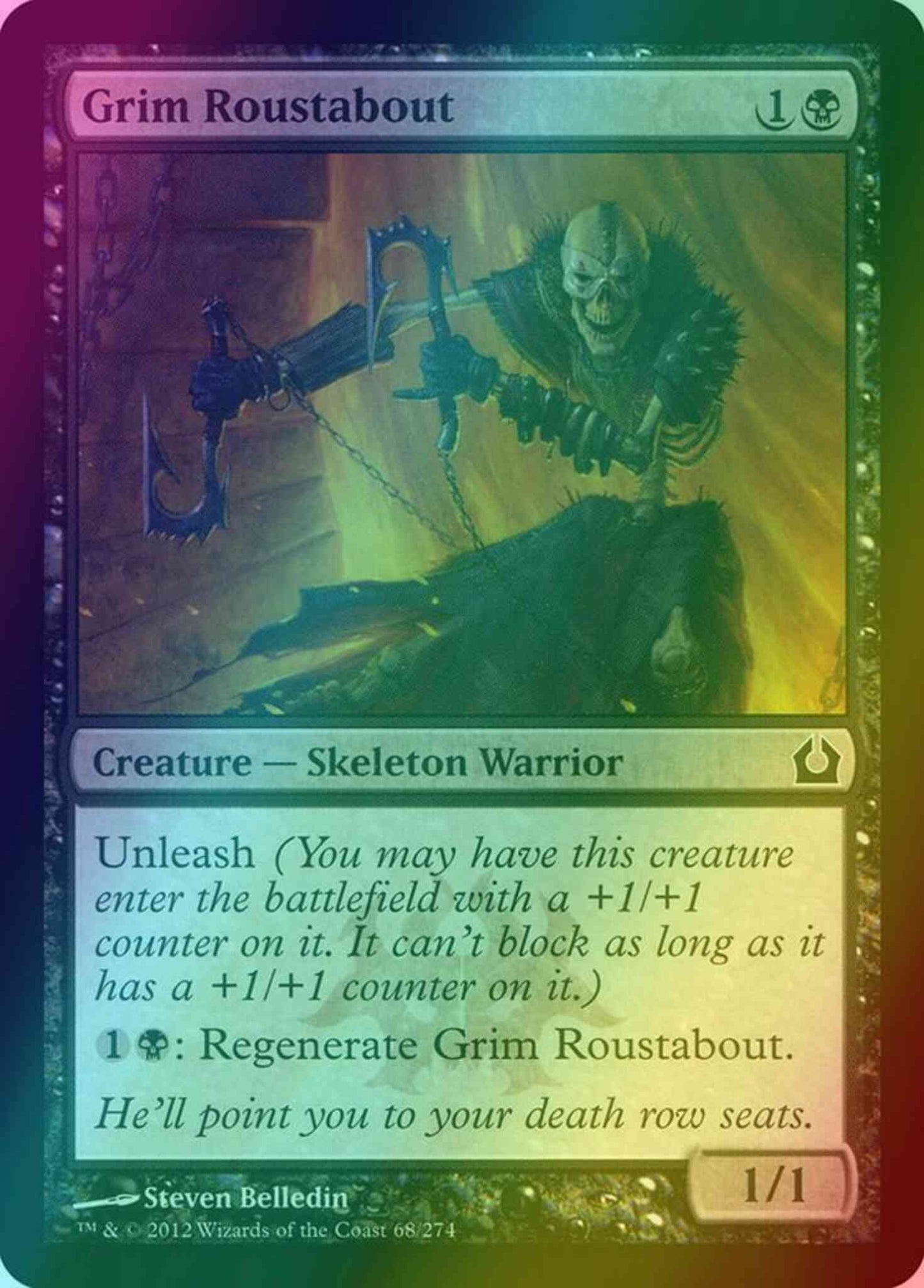 Grim Roustabout [68] [Return To Ravnica] [Foil]