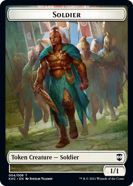 Bird Token (01) // Soldier Token (04) [Kaldheim Commander Tokens] [Non-Foil]