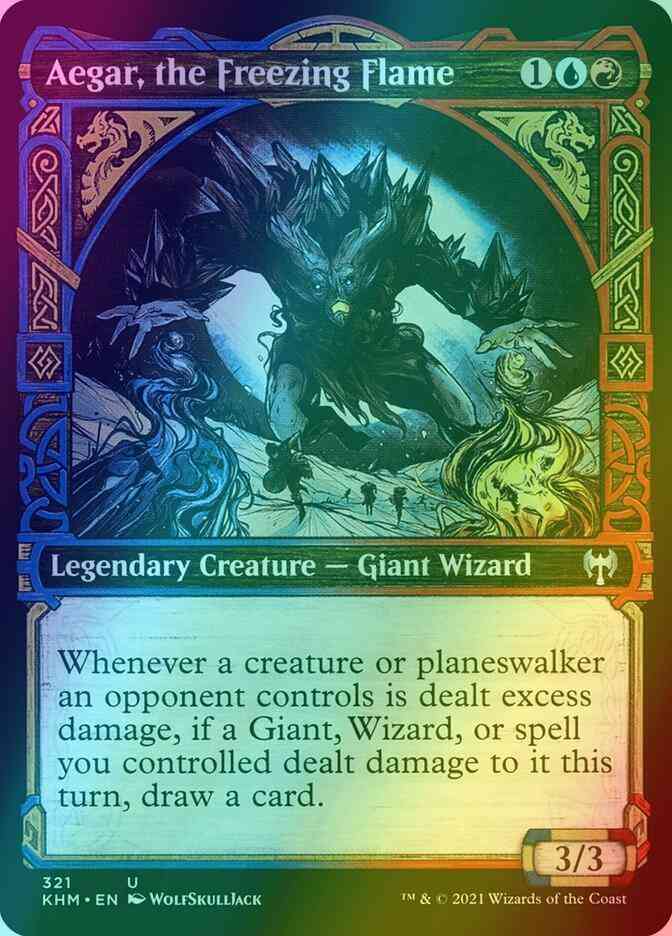 Aegar, the Freezing Flame [321] [Showcase] [Kaldheim] [Foil]