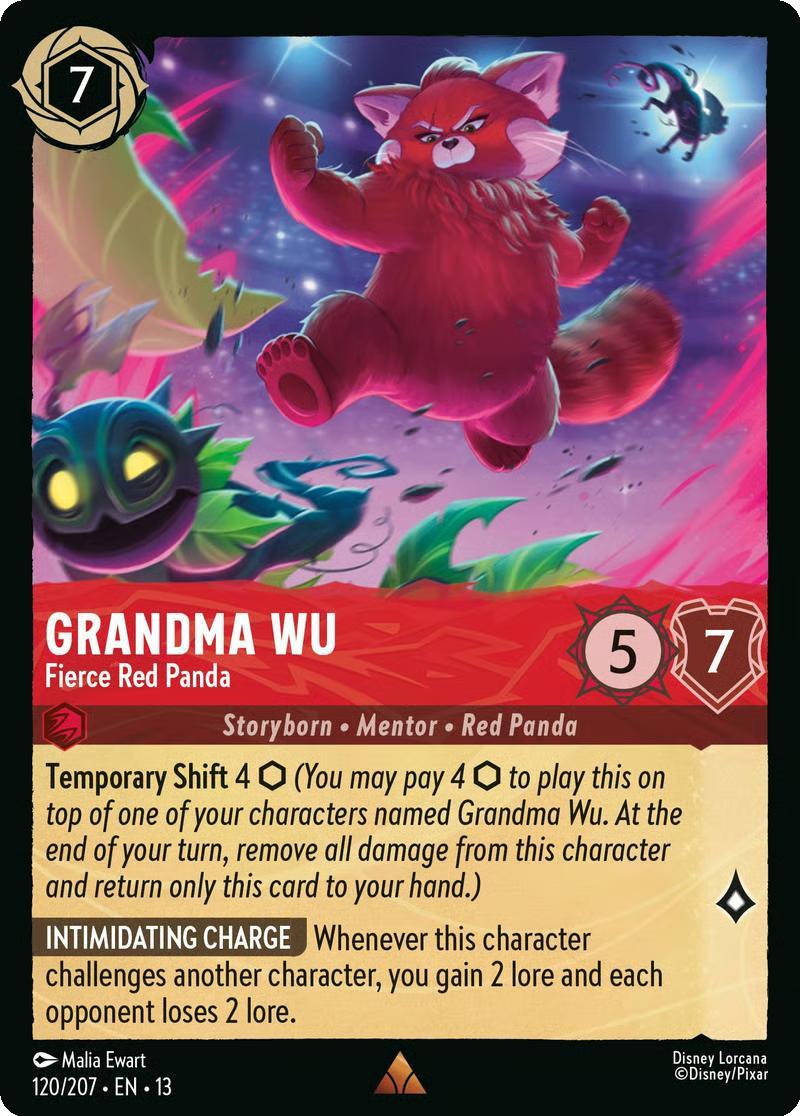 Grandma Wu - Fierce Red Panda - 120/204 [Attack of the Vine!] [Non-Foil]