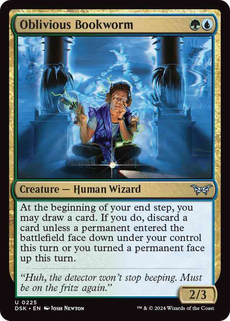 Oblivious Bookworm [225] [Duskmourn: House of Horror] [Foil]