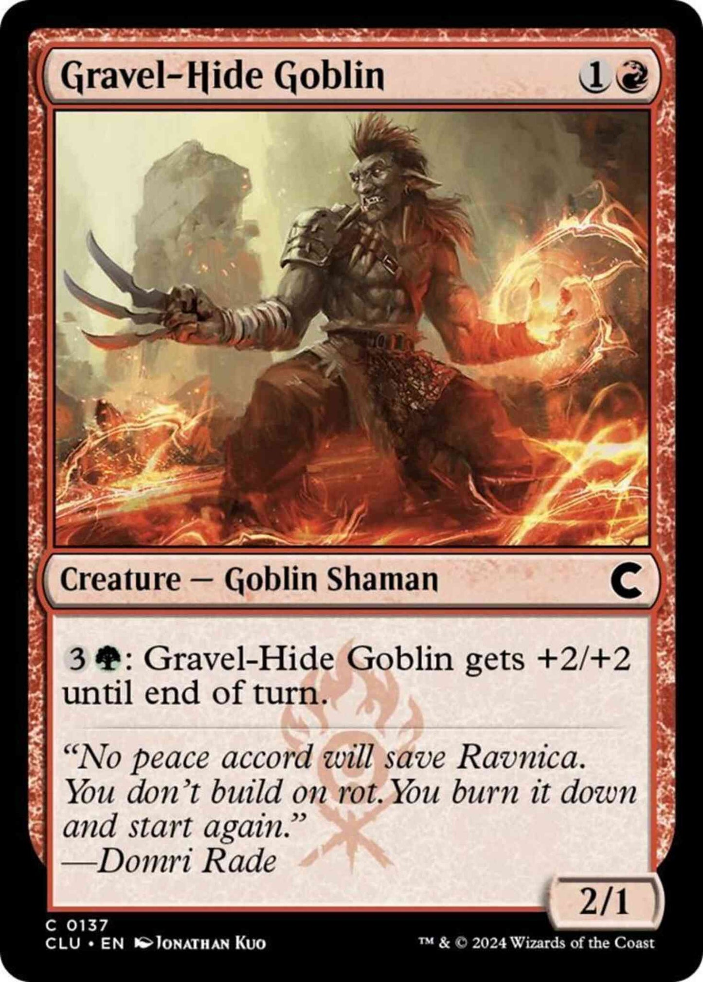 Gravel-Hide Goblin [137] [Ravnica: Clue Edition] [Non-Foil]