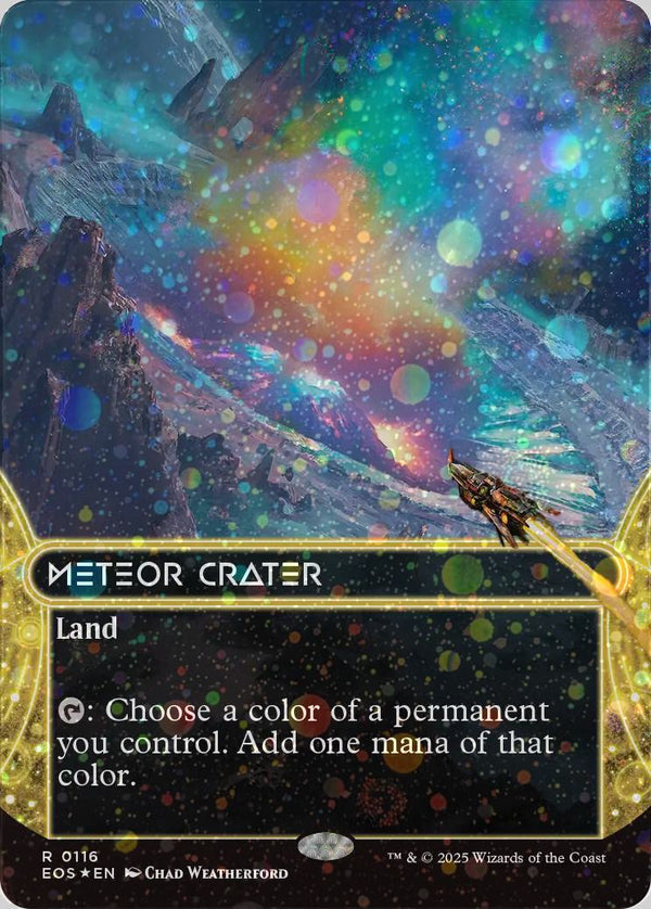 Meteor Crater [116] [Borderless] [Edge of Eternities: Stellar Sights] [Galaxy Foil]
