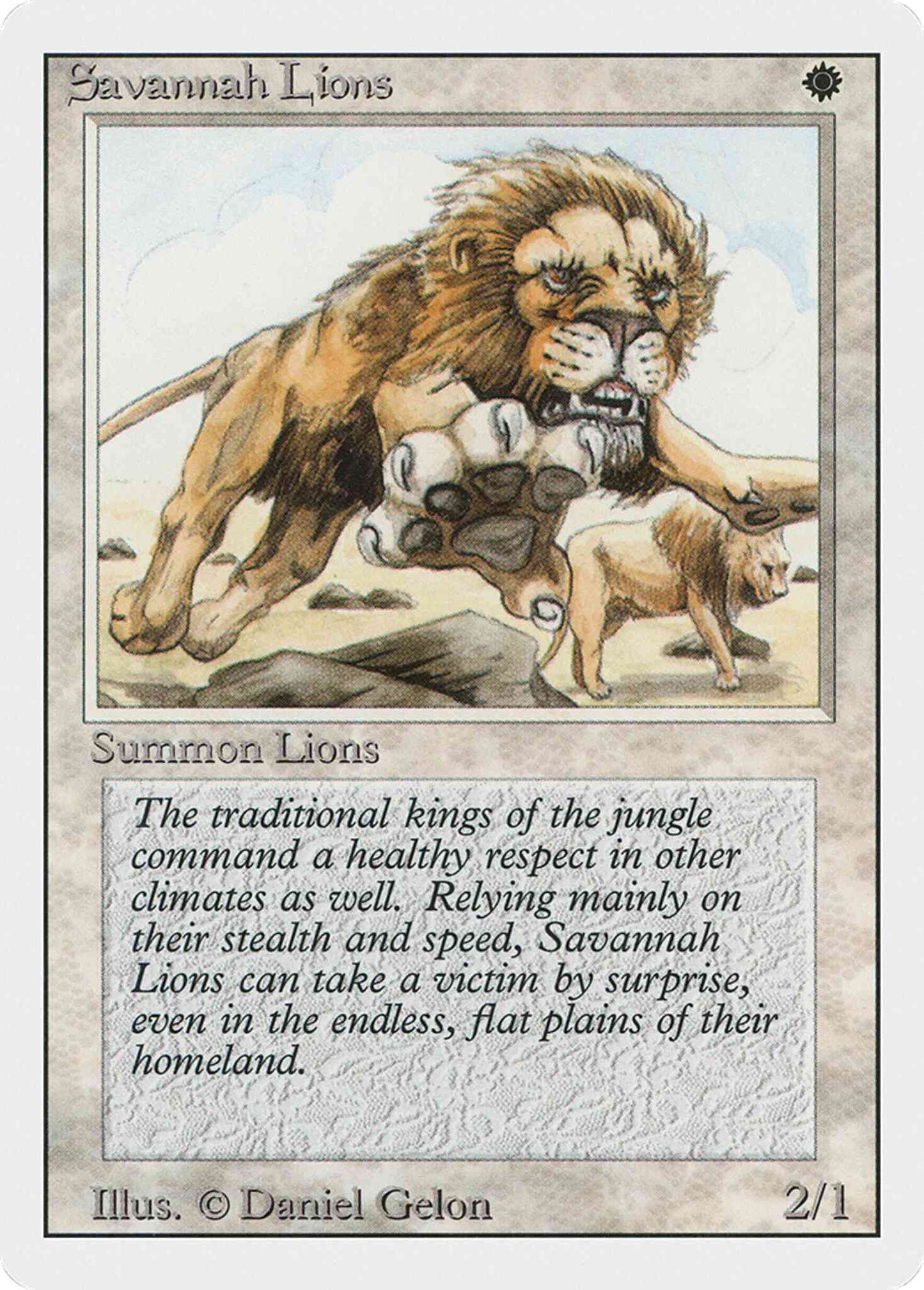 Savannah Lions [39] [Revised Edition] [Non-Foil]