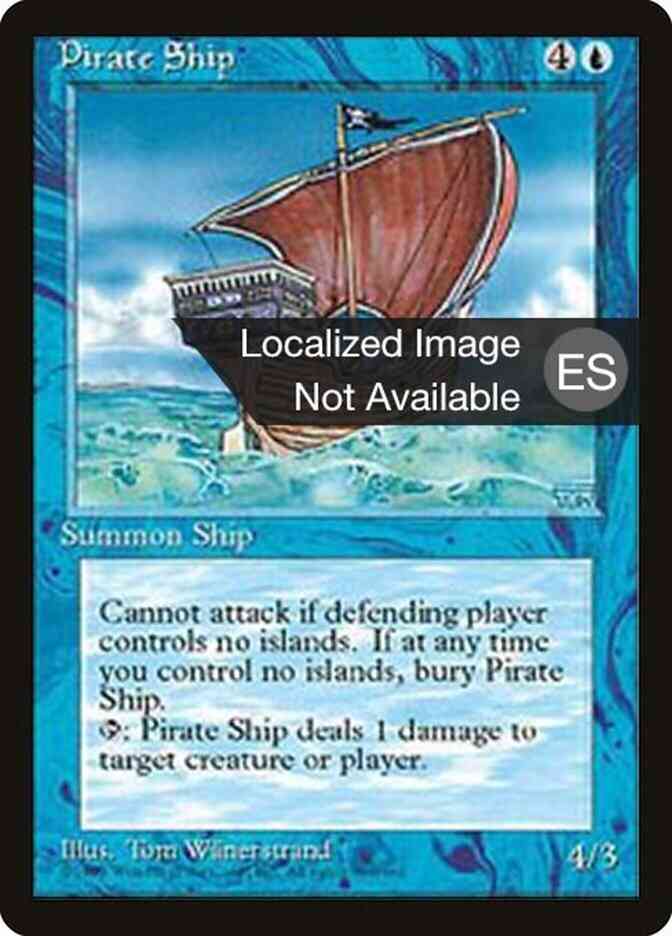 Pirate Ship - Japanese [91] [Fourth Edition Black Border: Japanese] [Non-Foil]