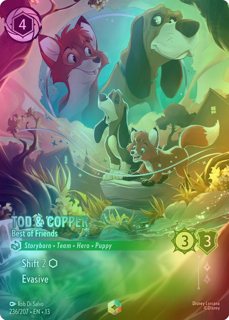Tod & Copper - Best of Friends (Enchanted) - 236/204 [Attack of the Vine!] [Holofoil]