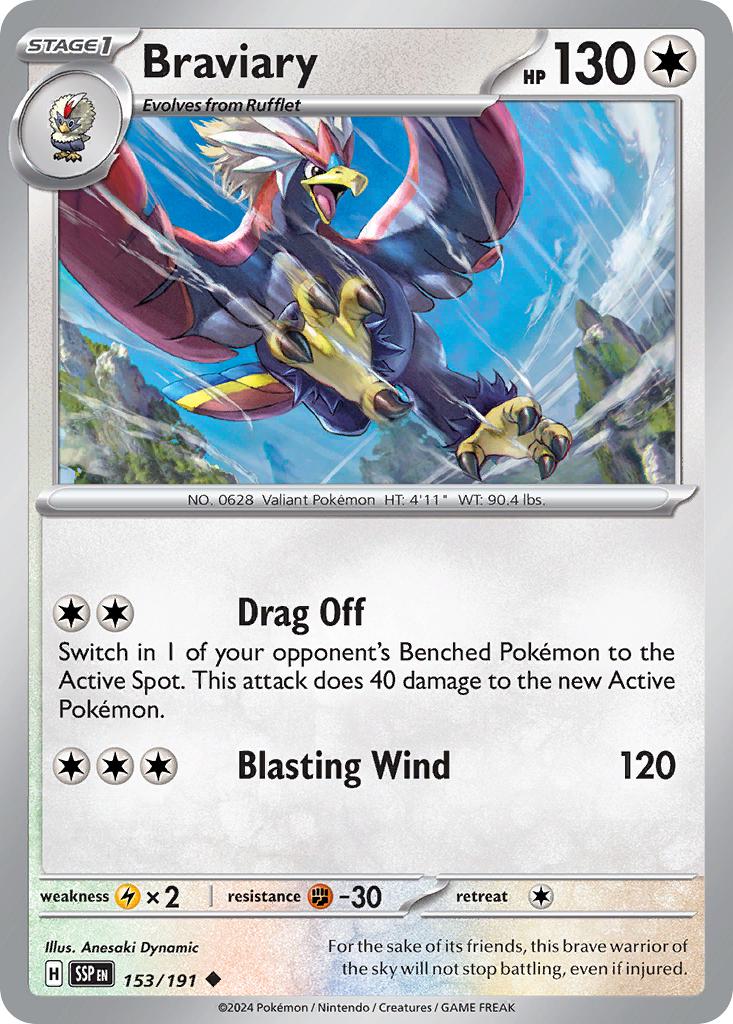 Braviary - 153/191 - Uncommon [sv08-153] [Non-Holo]