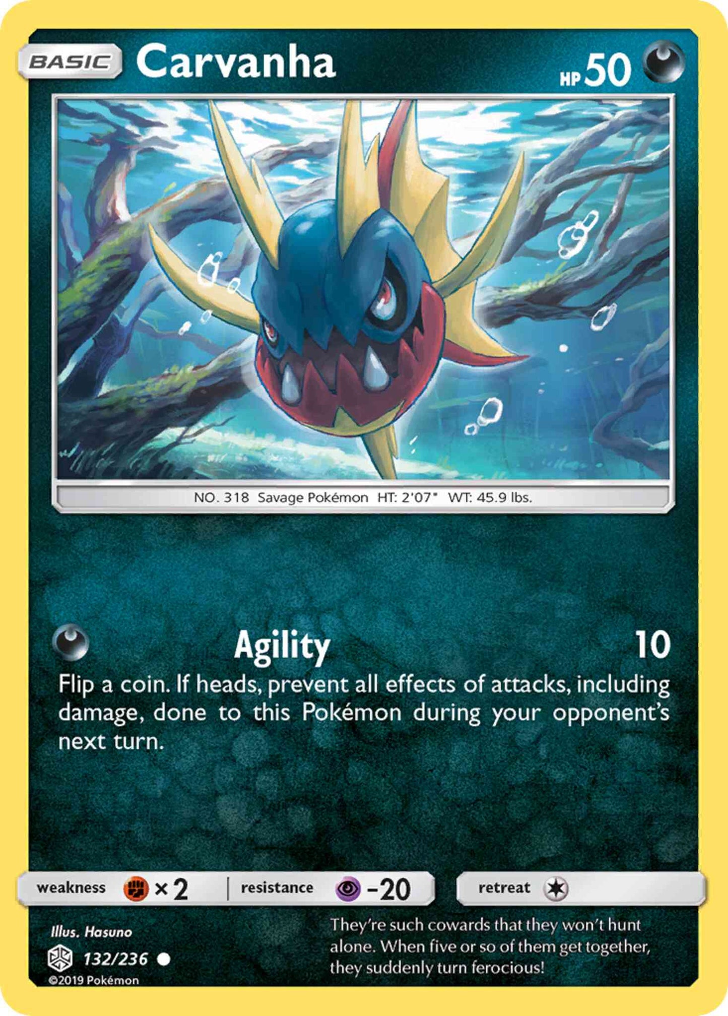 Carvanha - 132/236 - Common [sm12-132] [Non-Holo]