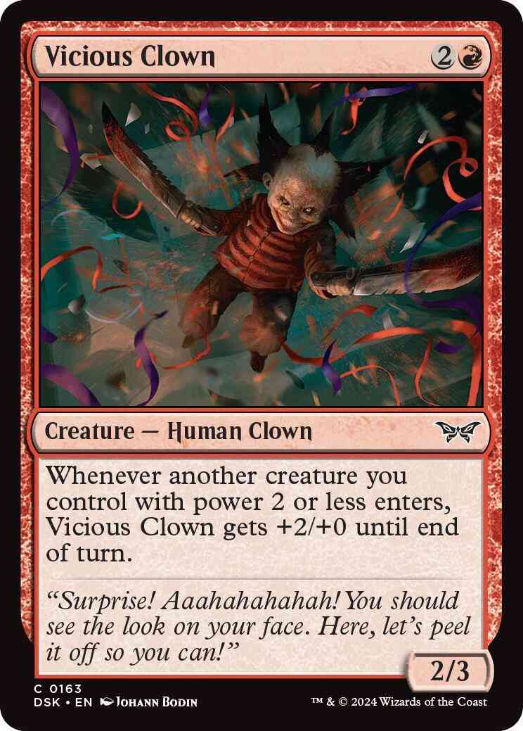 Vicious Clown [163] [Duskmourn: House of Horror] [Foil]