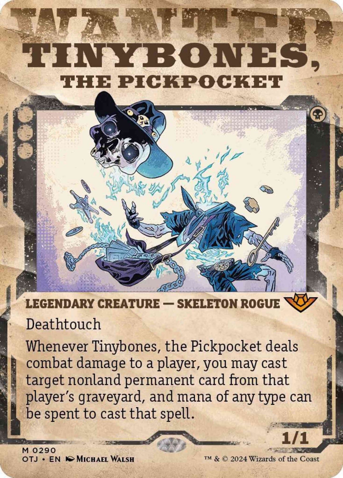 Tinybones, the Pickpocket [290] [Wanted Poster Showcase] [Outlaws of Thunder Junction] [Non-Foil]