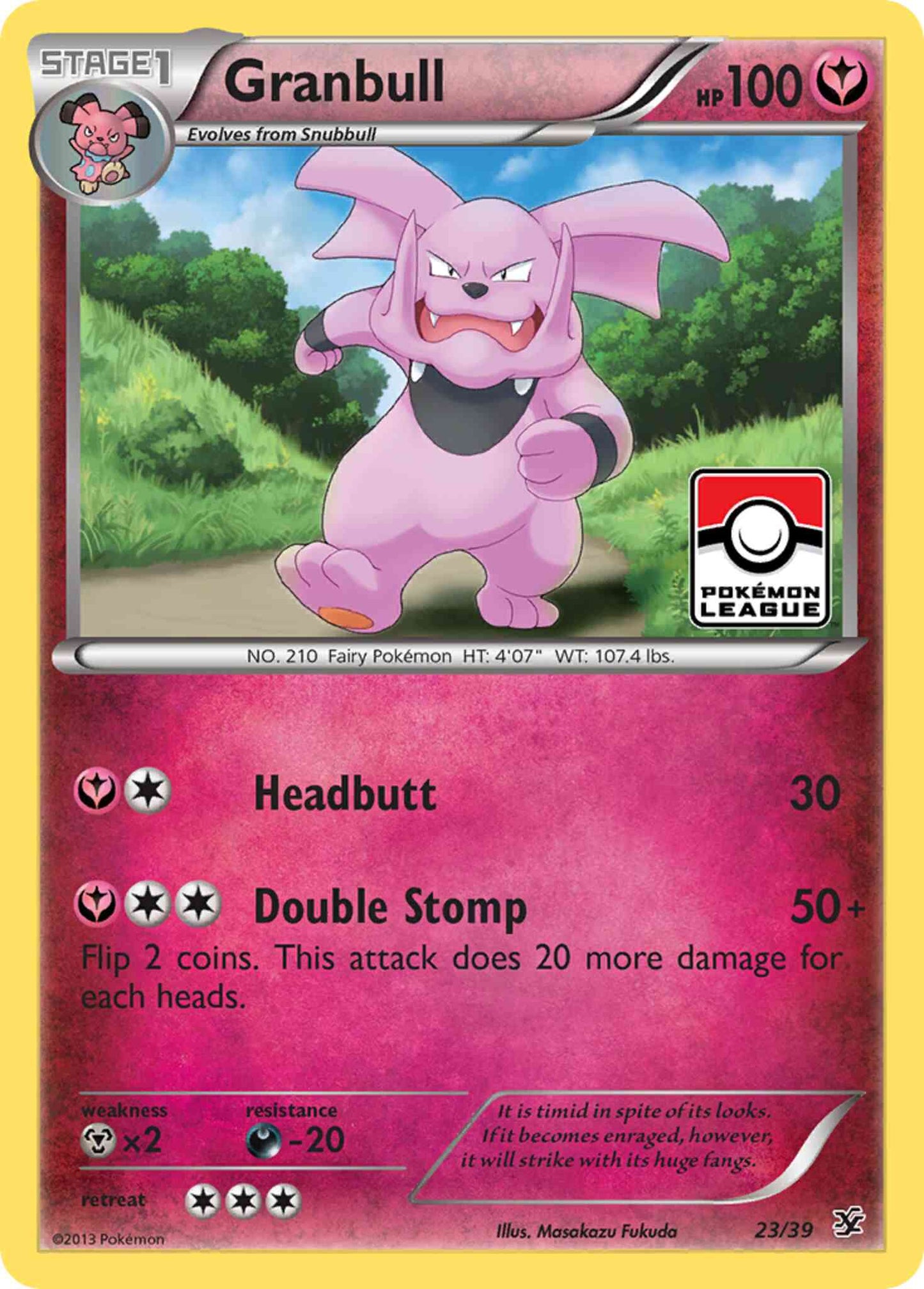 Granbull - 23/39 -  [xy0-23] [Non-Holo]