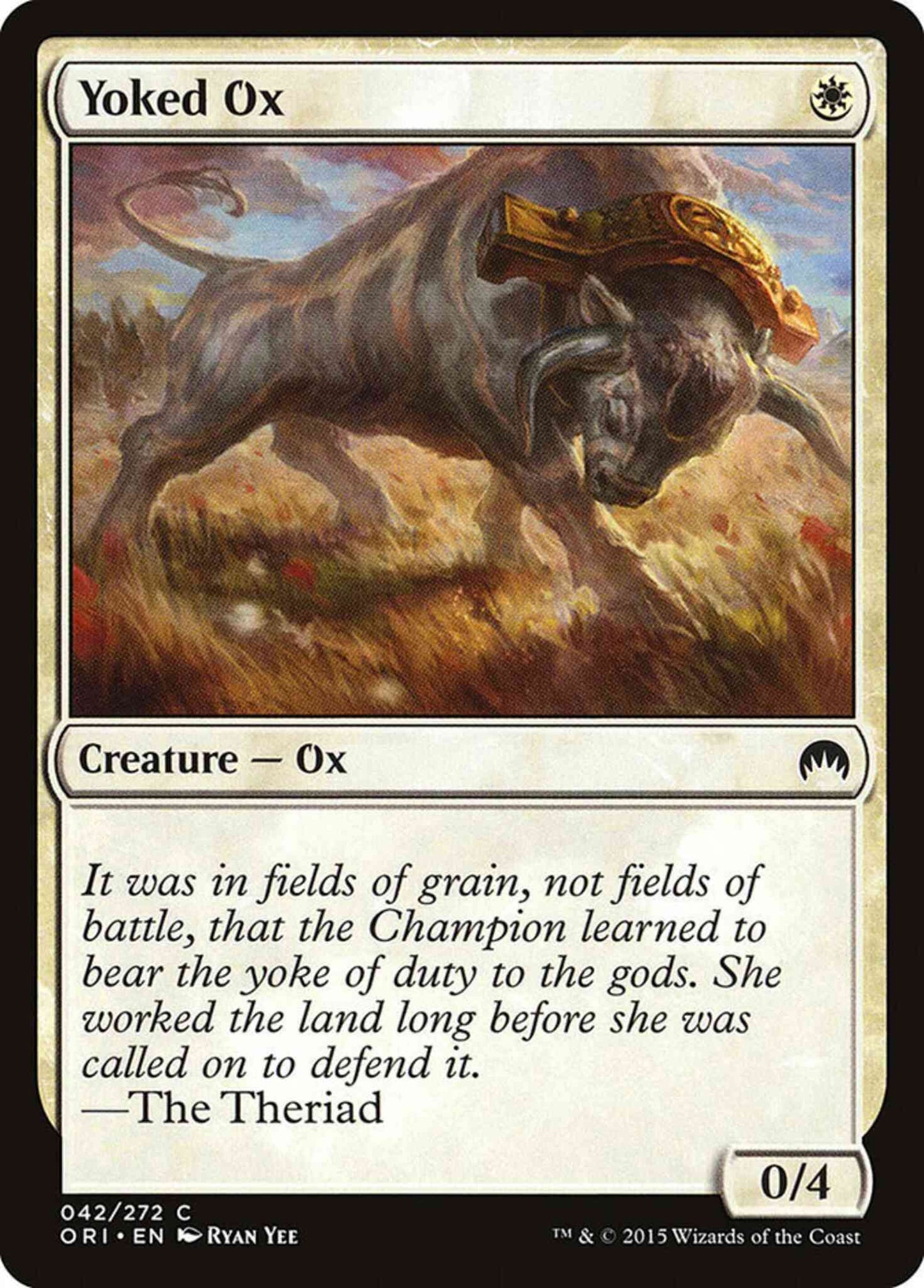 Yoked Ox [42] [Magic Origins] [Non-Foil]