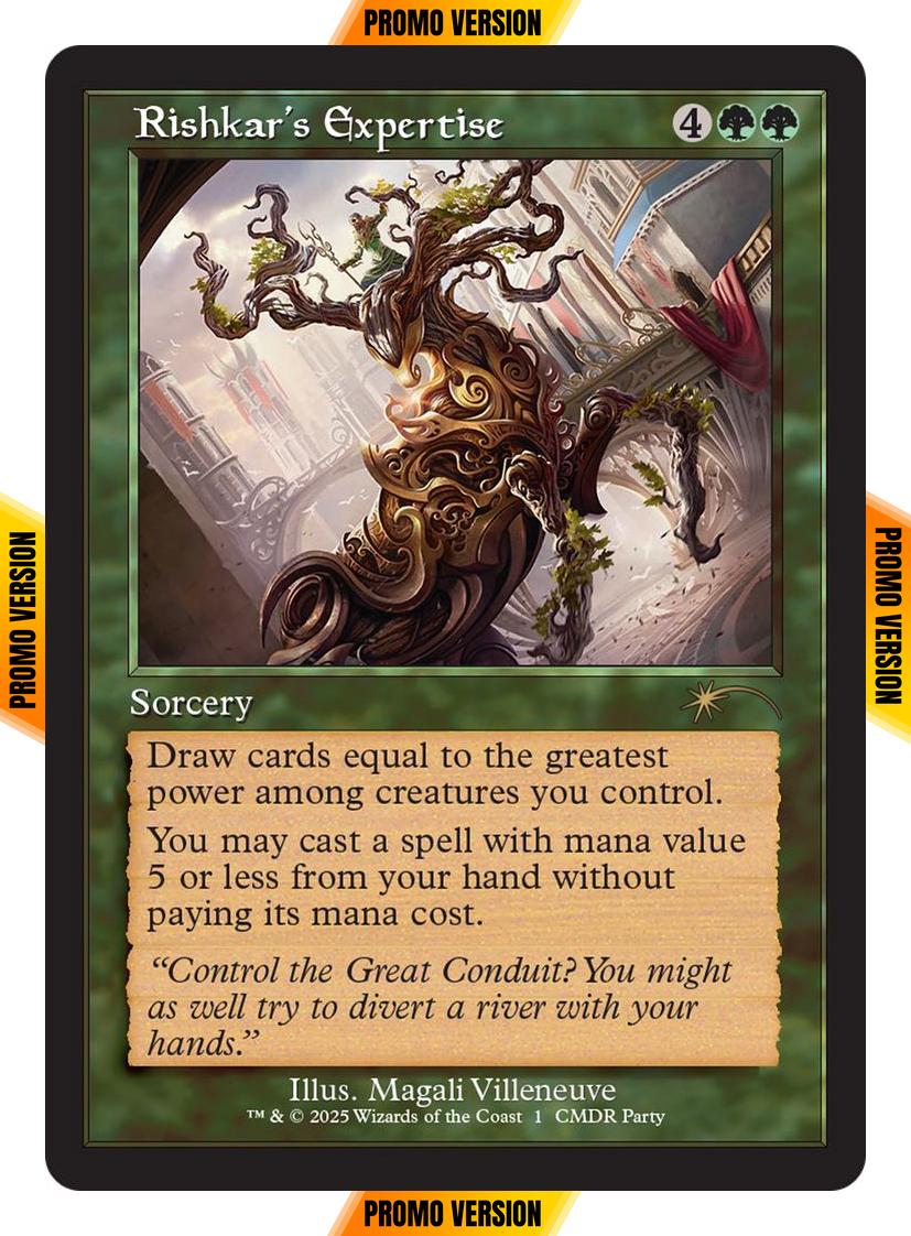 Rishkar's Expertise [1] [Retro Frame] [Commander Party] [Wizards Play Network 2025] [Non-Foil]