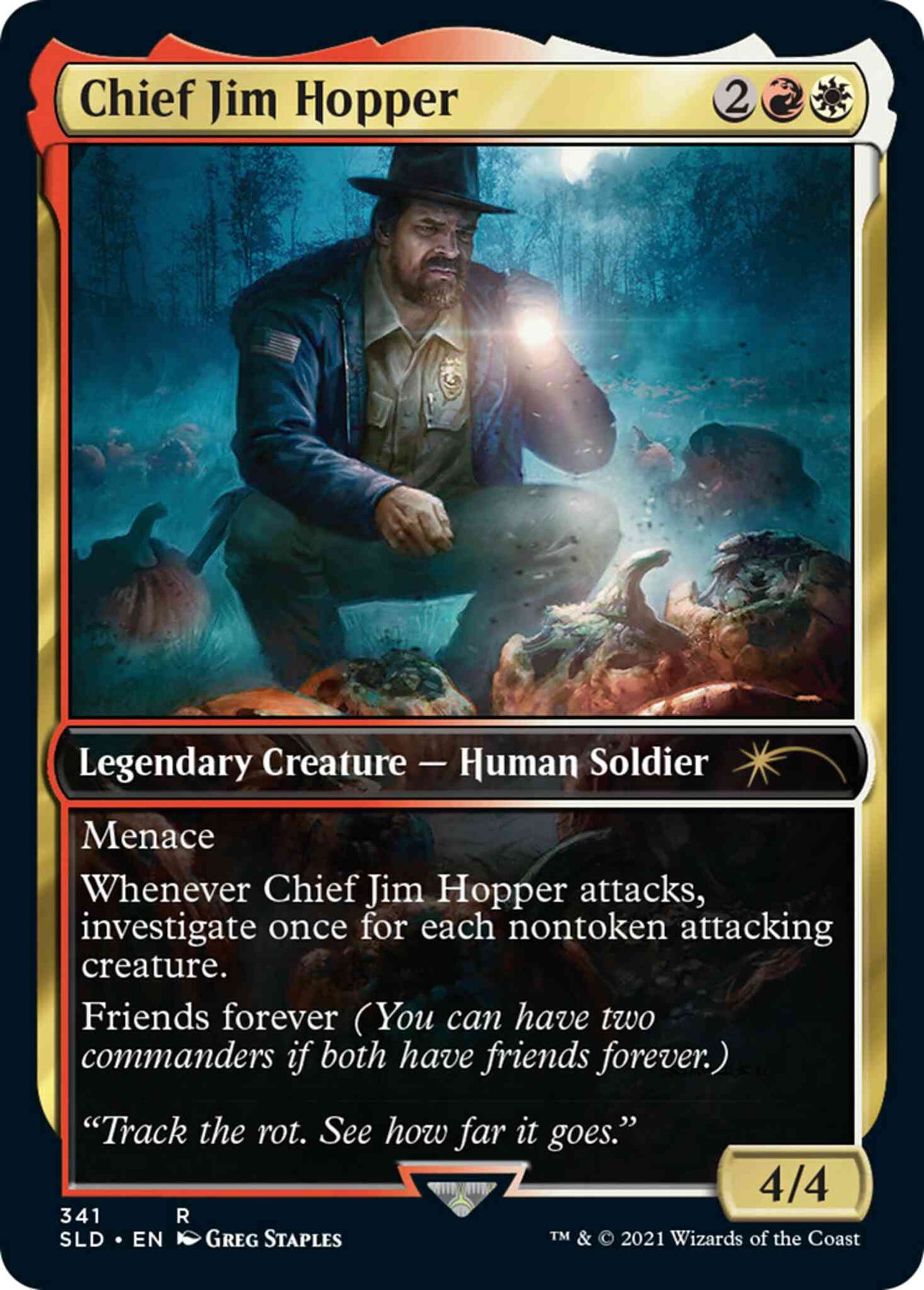 Chief Jim Hopper [0341] [Stranger Things] [Secret Lair Drop] [Non-Foil]
