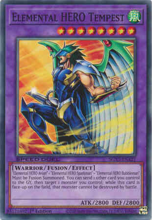 Elemental HERO Tempest - SGX2-ENA21 - Common - 1st Edition