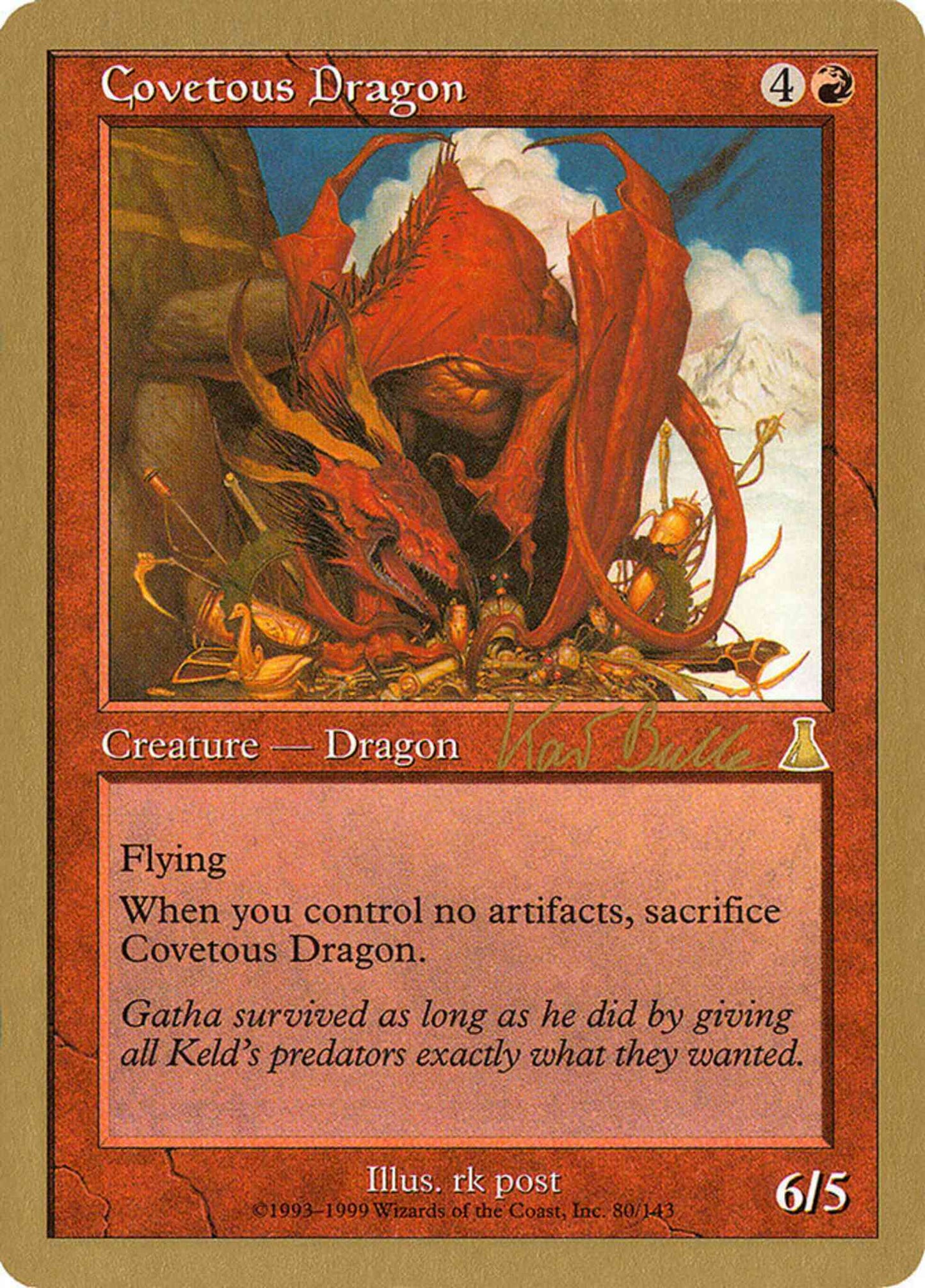 Covetous Dragon [kb80] [World Championship Decks 1999] [Non-Foil]