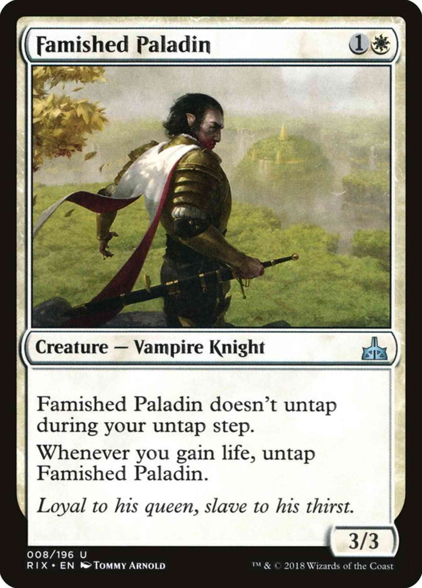 Famished Paladin [8] [Rivals of Ixalan] [Non-Foil]