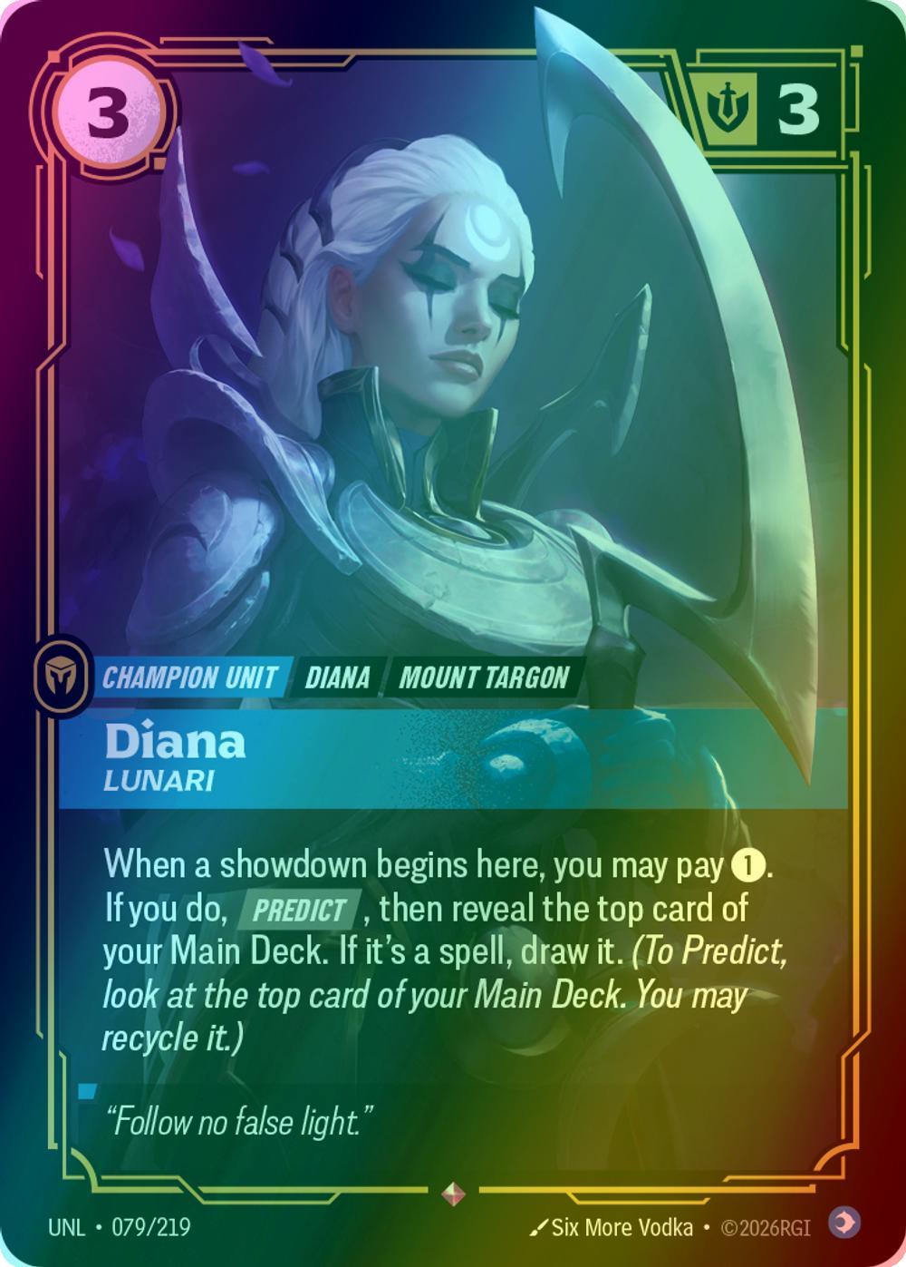 Diana - Lunari - 079/219 [Unleashed] [Foil]