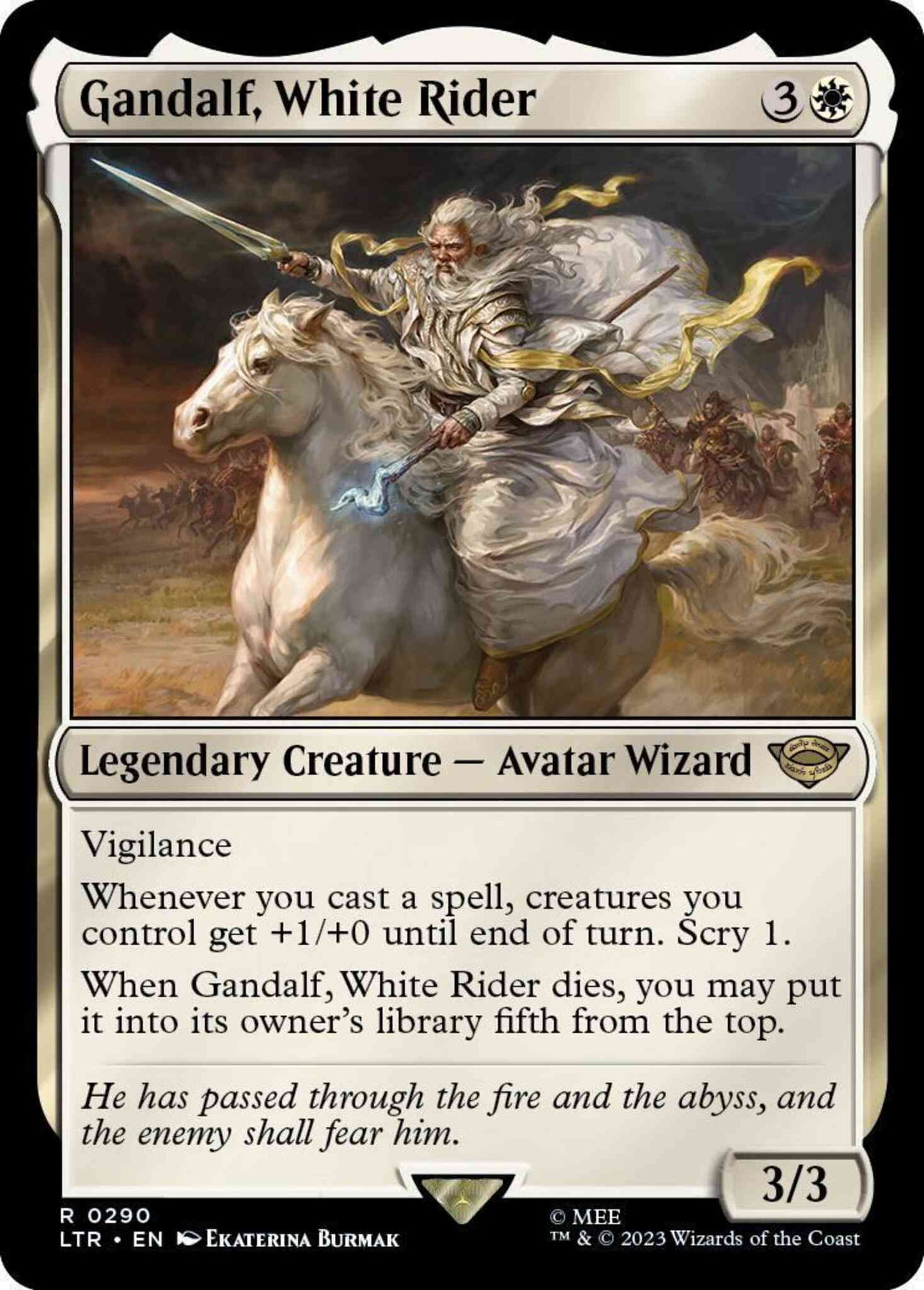 Gandalf, White Rider [290] [Starter Kit] [The Lord of the Rings: Tales of Middle-earth] [Non-Foil]