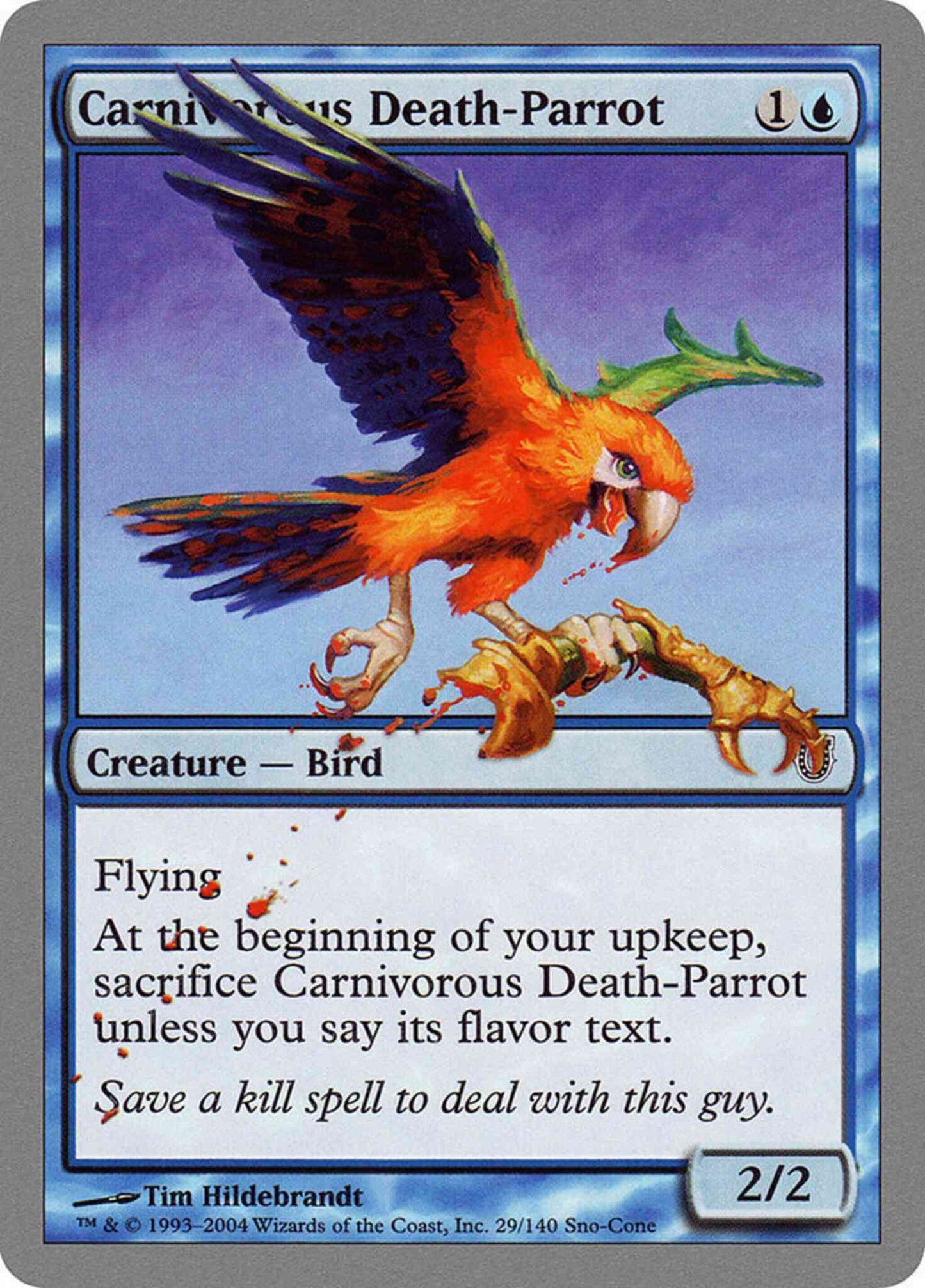 Carnivorous Death-Parrot [29] [Unhinged] [Non-Foil]