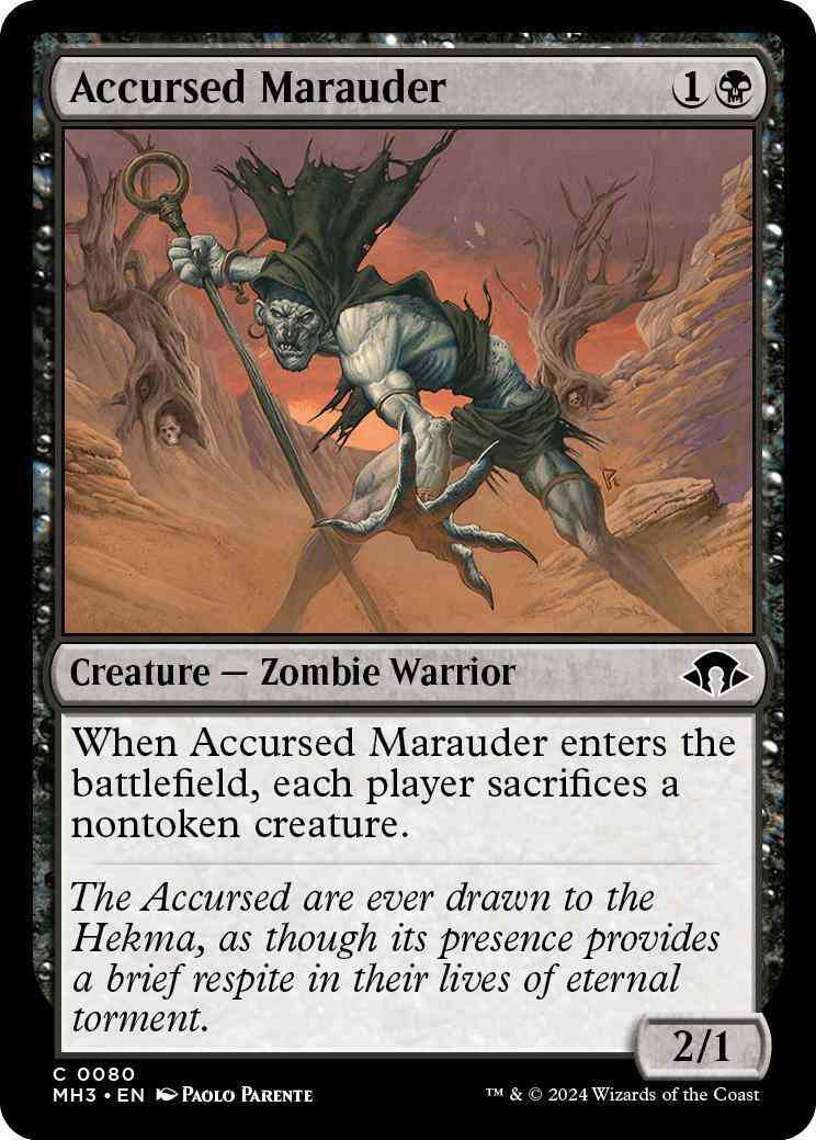 Accursed Marauder [80] [Modern Horizons 3] [Non-Foil]