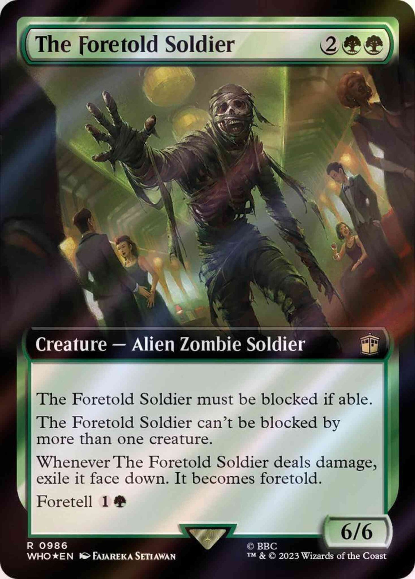 The Foretold Soldier [986] [Extended Art] [Universes Beyond: Doctor Who] [Surge Foil]