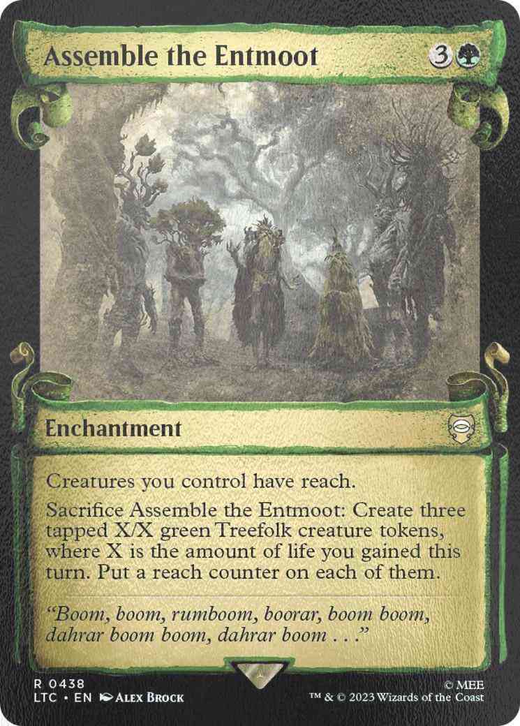 Assemble the Entmoot [438] [Scrolls Showcase] [The Lord of the Rings: Tales of Middle-earth: Commander] [Silver Foil]