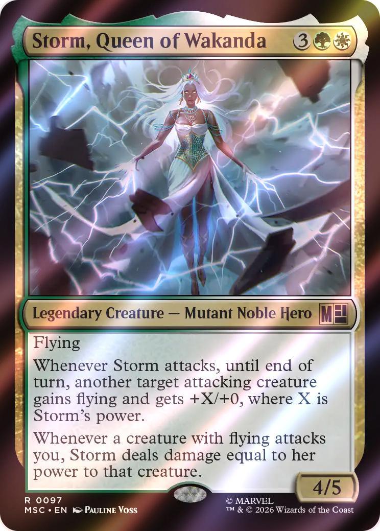 Storm, Queen of Wakanda [97] [Marvel Super Heroes: Commander] [Surge Foil]