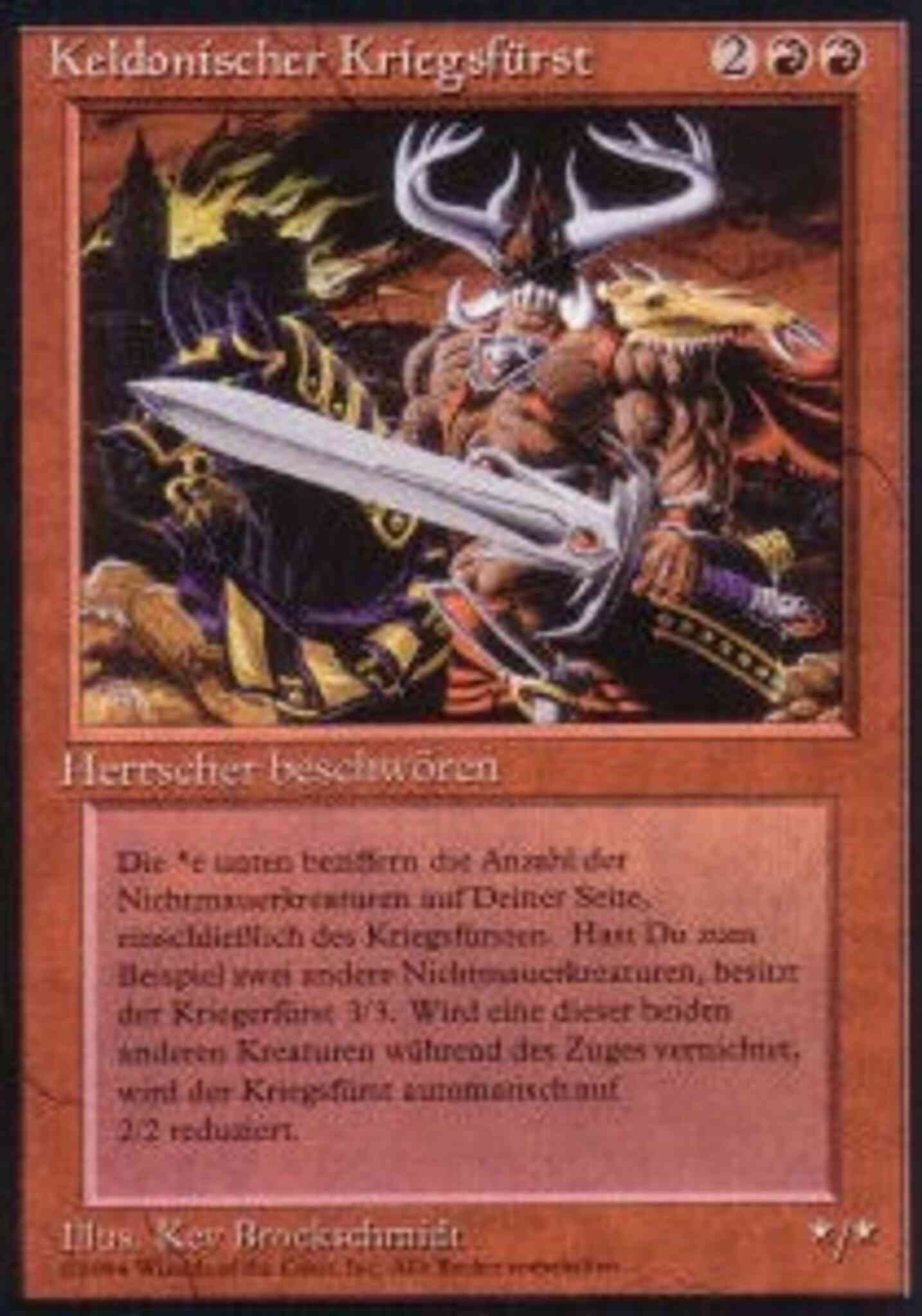 Keldon Warlord - German [160] [Foreign Black Border: German] [Non-Foil]