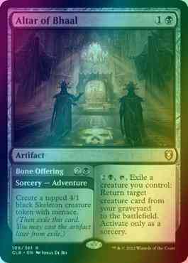 Altar of Bhaal // Bone Offering [109] [Commander Legends: Battle for Baldur's Gate] [Foil]