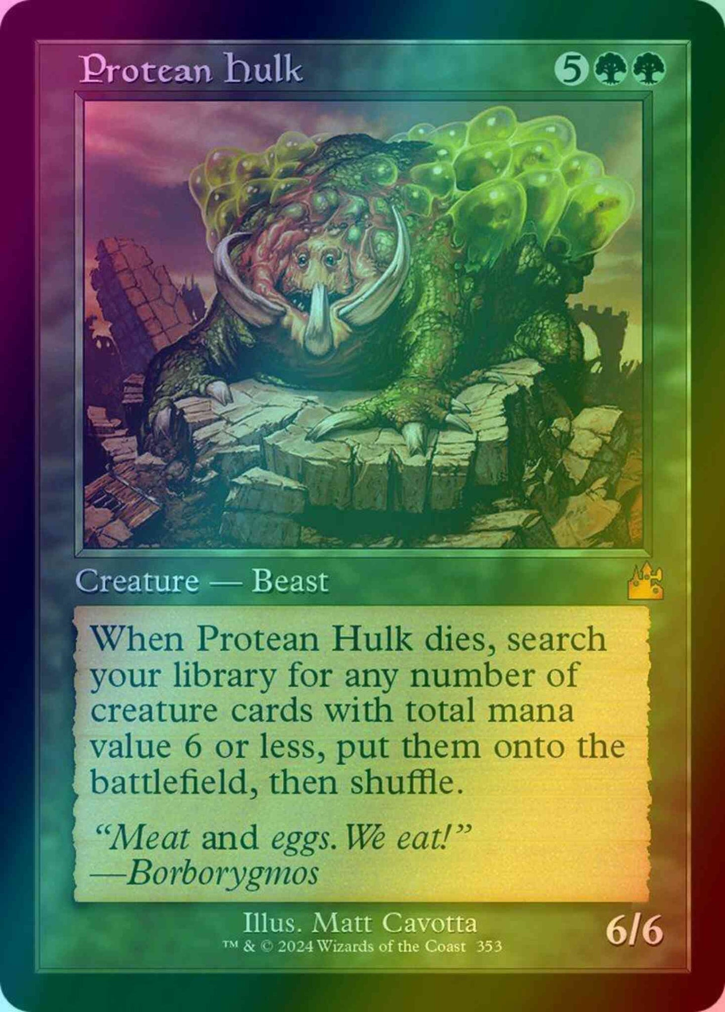 Protean Hulk [353] [Retro Frame] [Ravnica Remastered] [Foil]
