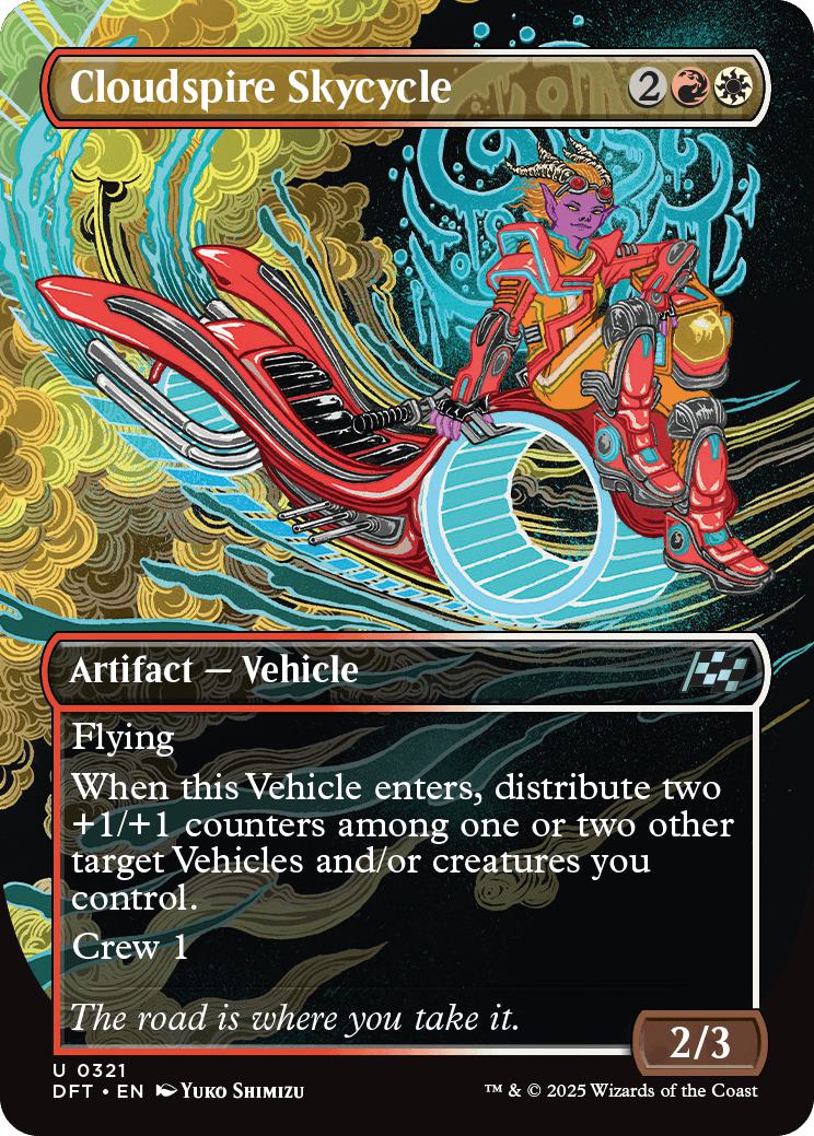 Cloudspire Skycycle [321] [Borderless] [Revved Up] [Aetherdrift] [Non-Foil]