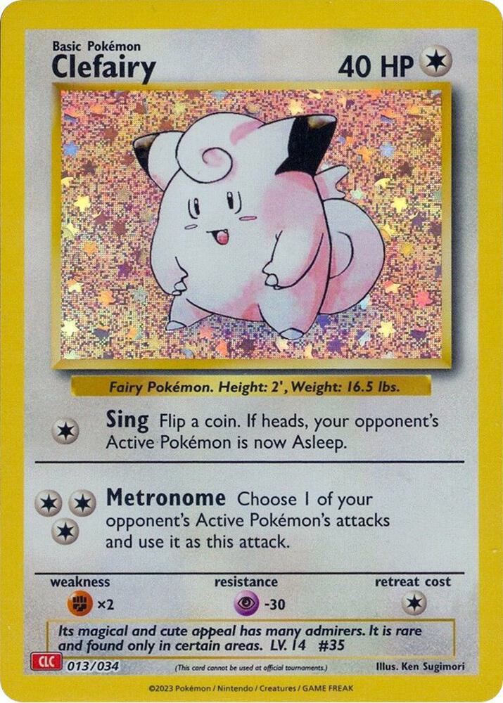 Clefairy - 013/034 - Promo - CLC [tcgc-CLC013] [Holo]