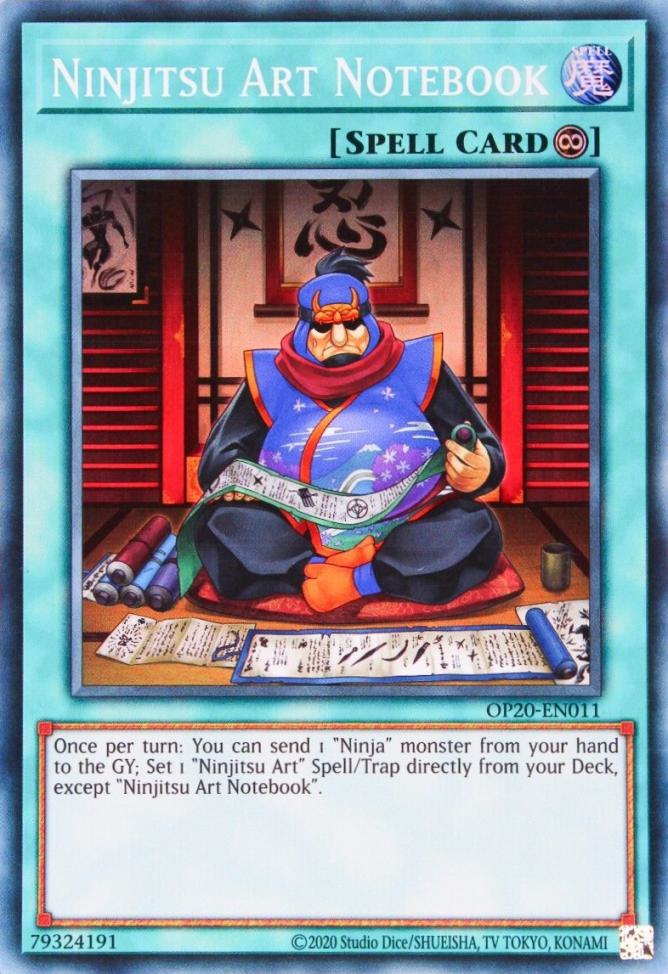 Ninjitsu Art Notebook - OP20-EN011 - Super Rare - Unlimited