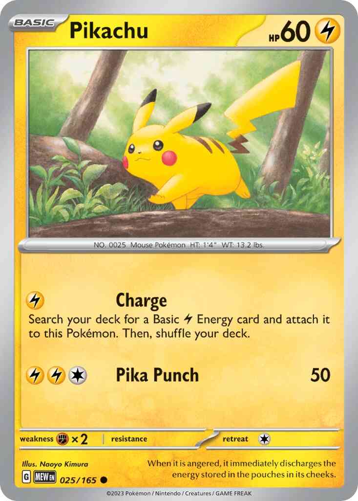 Pikachu - 025/165 - Common [sv035-025] [Non-Holo]