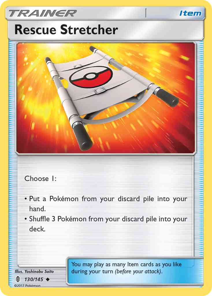 Rescue Stretcher - 130/145 - Uncommon [sm2-130] [Reverse Holo]