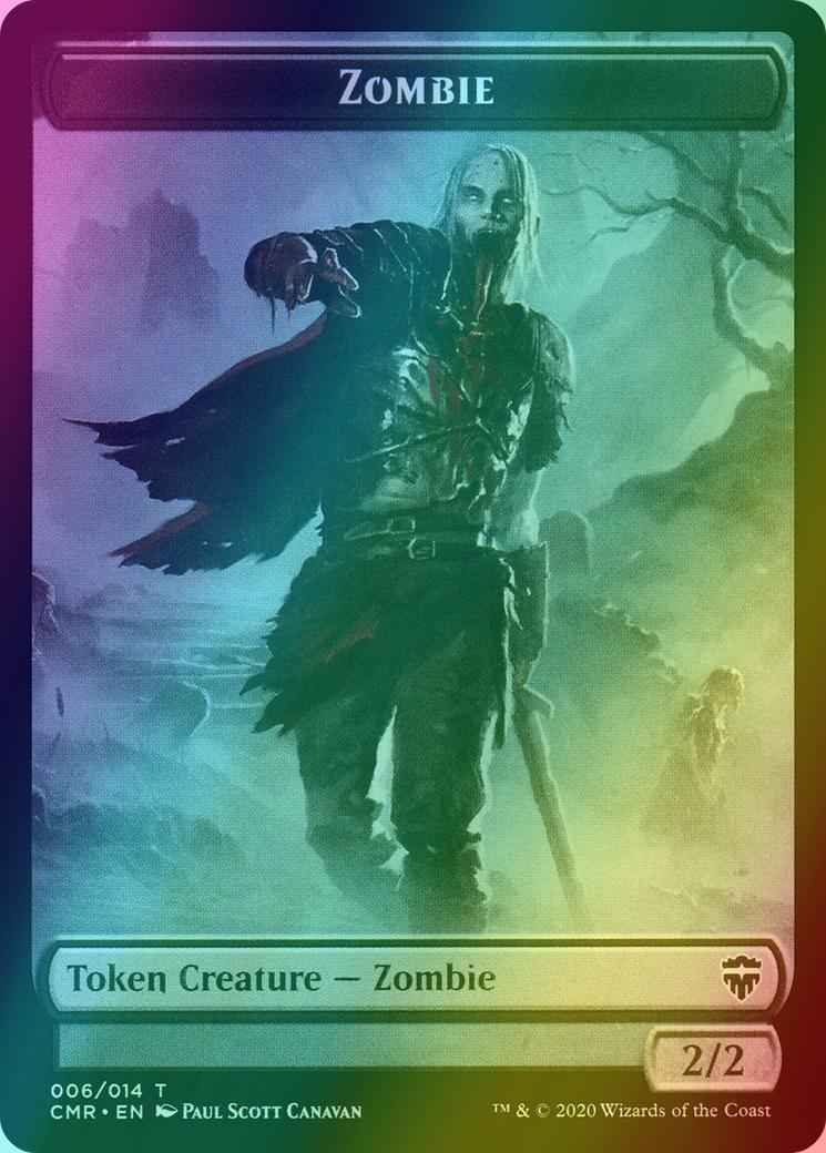 Spirit Token (03) // Zombie Token (06) [Commander Legends Tokens] [Foil]