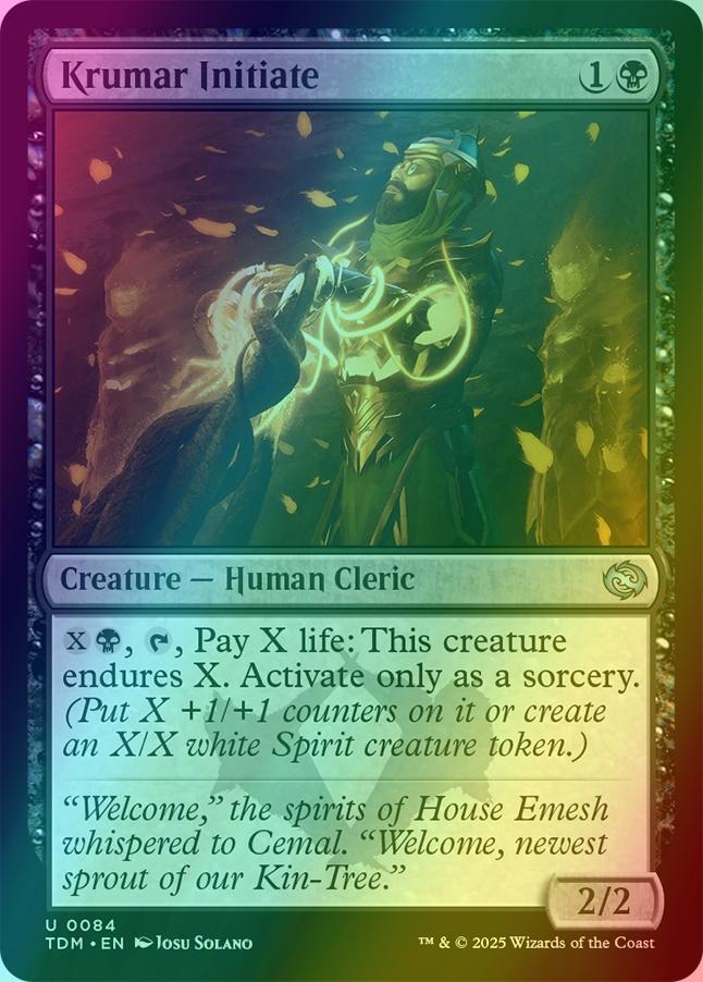 Krumar Initiate [84] [Tarkir: Dragonstorm] [Foil]