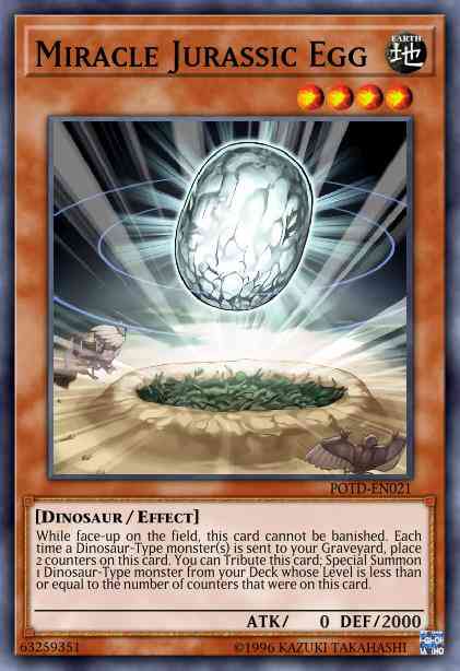 Miracle Jurassic Egg - SR04-EN011 - Common - Unlimited