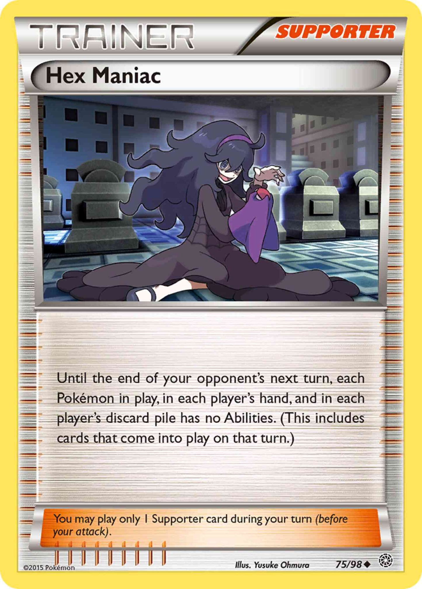 Hex Maniac - 75/98 - Uncommon [xy7-75] [Non-Holo]